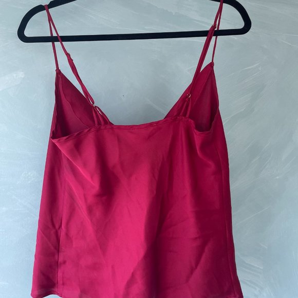 For Love & Lemons X Jamie King La Diane Blouse Red Size S - Picture 4 of 4